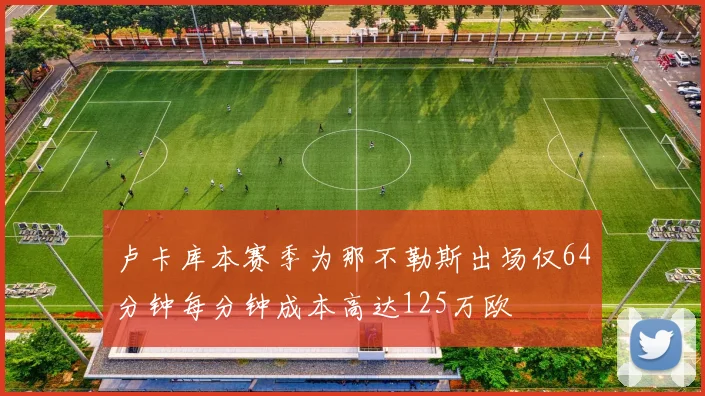 卢卡库本赛季为那不勒斯出场仅64分钟每分钟成本高达125万欧